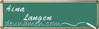 Aina Langen Visitenkarte
